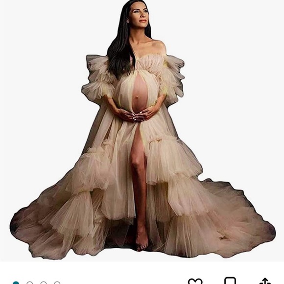 Tulle Maternity Dress ((sold)) - Picture 5 of 6